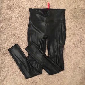 SPANX Faux Leather Leggings